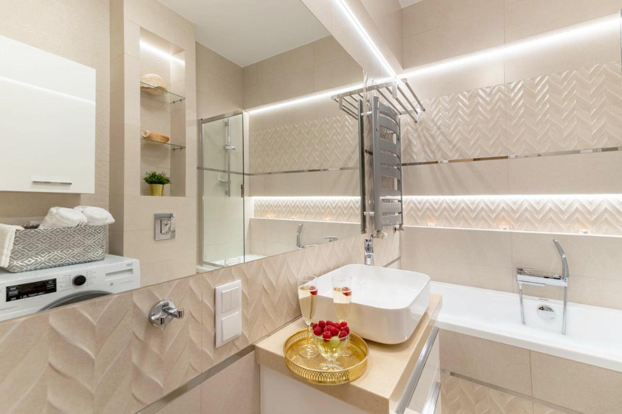Apartament Champagne Gdansk Bagian luar foto