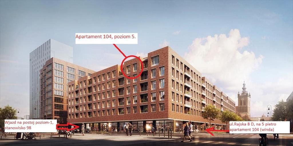 Apartament Champagne Gdansk Bagian luar foto